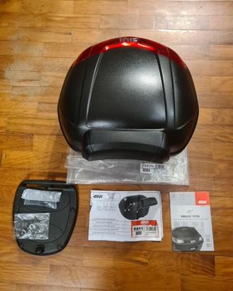BAULETTO GIVI VISION 34 LT NERO + SCHIENALINO E81