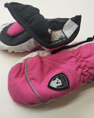 Moffole guanti rosa bambina 3/5 anni Snowlife.ch
