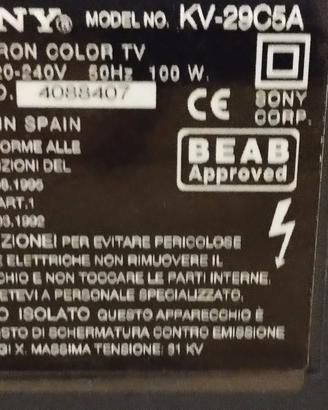 Sony trinitron 28 pollici 