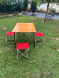 Tavolo Pic nic con sgabelli 