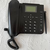 Telefono Fisso Wireless Nero