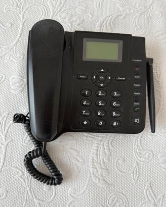 Telefono Fisso Wireless Nero