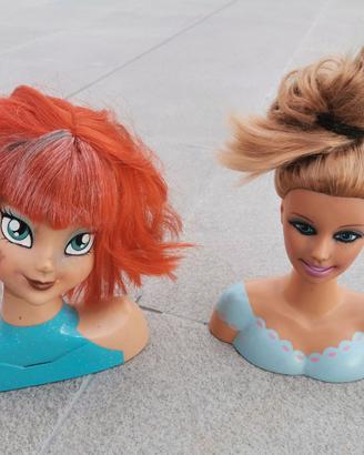 teste di bambole da pettinare 