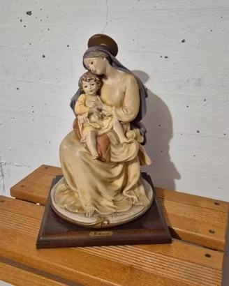 Statua Capodimonte Madonna con Bambino - Giuseppe 