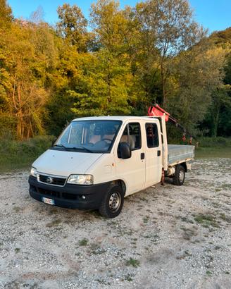 Fiat ducato doppia cabina con gru fassi no iva