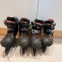 Pattini ghiaccio decathlon Oxelo Fit100 mai usati
