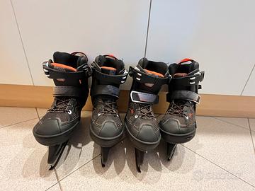 Pattini ghiaccio decathlon Oxelo Fit100 mai usati