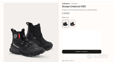 Scarpe da moto REV'IT Impermeabili - NUOVE tg. 42