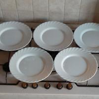 5 piatti piani arcopal 