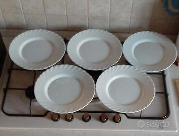 5 piatti piani arcopal 
