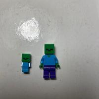 lego minecraft creeper e zombie mini
