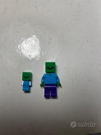 lego minecraft creeper e zombie mini