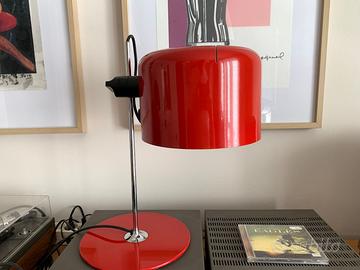 Oluce Coupè tavolo rossa des. Joe Colombo vintage