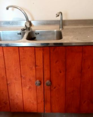 lavello 2 vasche e gocciolatoio 