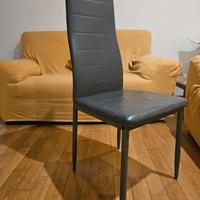 Sedie per sala pranzo o cucina, colore grigio