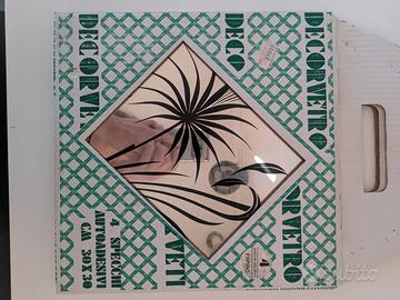 Specchio, adesivo, decorato