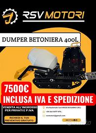 Dumper betoniera RSV autocaricante 400L