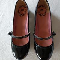 Fornarina scarpe Mary Jane n° 38 vernice nera