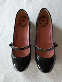 Fornarina scarpe Mary Jane n° 38 vernice nera