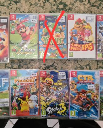 Giochi Nintendo Switch Nuovi(A Singoli o Multiple)