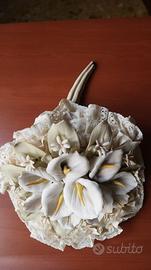 Bouquet da sposa in porcellana di Capodimonte