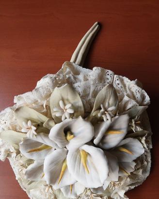 Bouquet da sposa in porcellana di Capodimonte