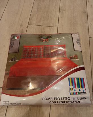 Set completo tartan matrimoniale 