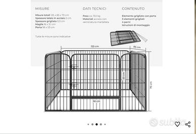 recinto per cuccioli