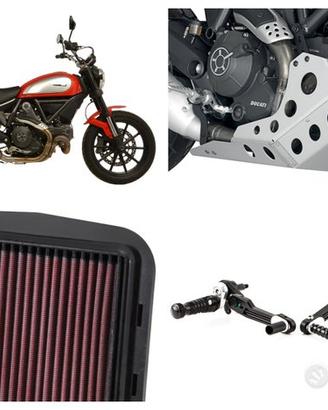 Ducati Scrambler Scarico bauletto cupolino riser
