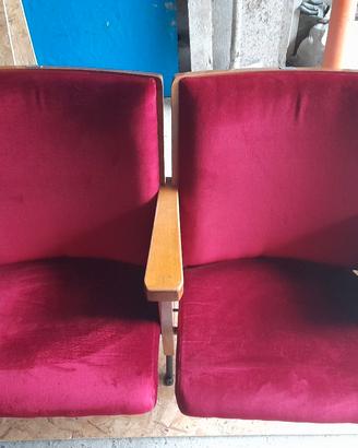 Poltrone sedie cinema vintage
