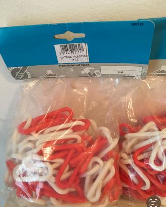 Catena in Plastica Bianco Rossa 5 MT