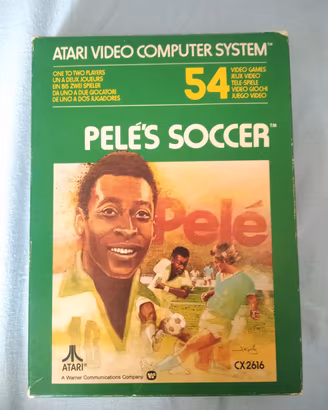 Videogioco Atari Pelé soccer anni 80 