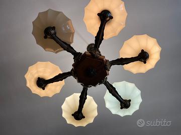 Lampadario art deco anni 50