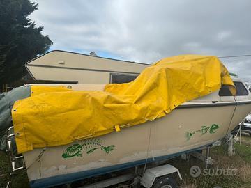 barca con motore e carrello acquaviva 600 pvl