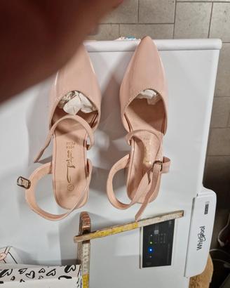 Scarpe rosa antico mis. 38 tacco 6