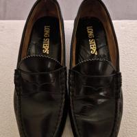 scarpe da uomo nere cuoio 42