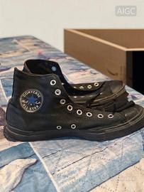 Converse AllStar nere con disegno 