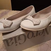 Ballerina Bianca NERO GIARDINI scarpa bambina 37