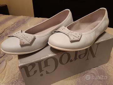 Ballerina Bianca NERO GIARDINI scarpa bambina 37