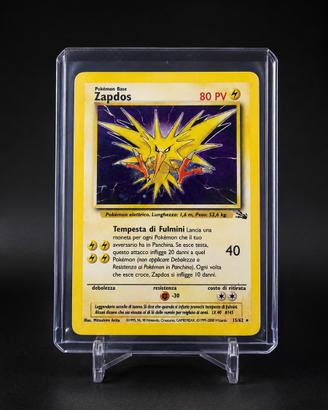 Carta Zapdos Fossil 15/64 Italiano