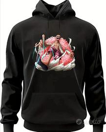 Felpa nera Uomo tema One piece