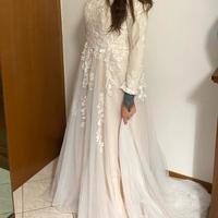 Abito vestito sposa matrimonio invernale 46