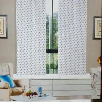 Tenda pois bianco e grigi x 2 pannelli finestra