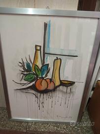 Quadro Attilio Brighenti '76 con cornice