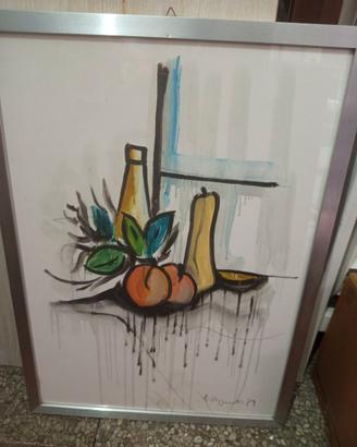 Quadro Attilio Brighenti '76 con cornice