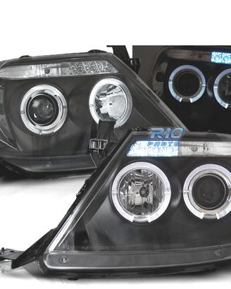 FARI TOYOTA HILUX 05-11 LED OCCHI ANGELI NERI