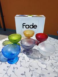 Fade Maison Arlecchino- 6 calici in vetro soffiato