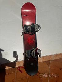 Snowboard Sixy Axis 144 cm  + Attacchi Elfgen
