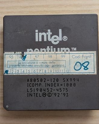 Intel Pentium da 120 MHz P5