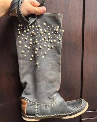 Stivali Hector Riccione con perle e strass